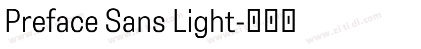 Preface Sans Light字体转换